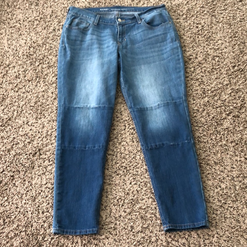 Old Navy Jeans Boyfriend Skinny Blue SZ 12